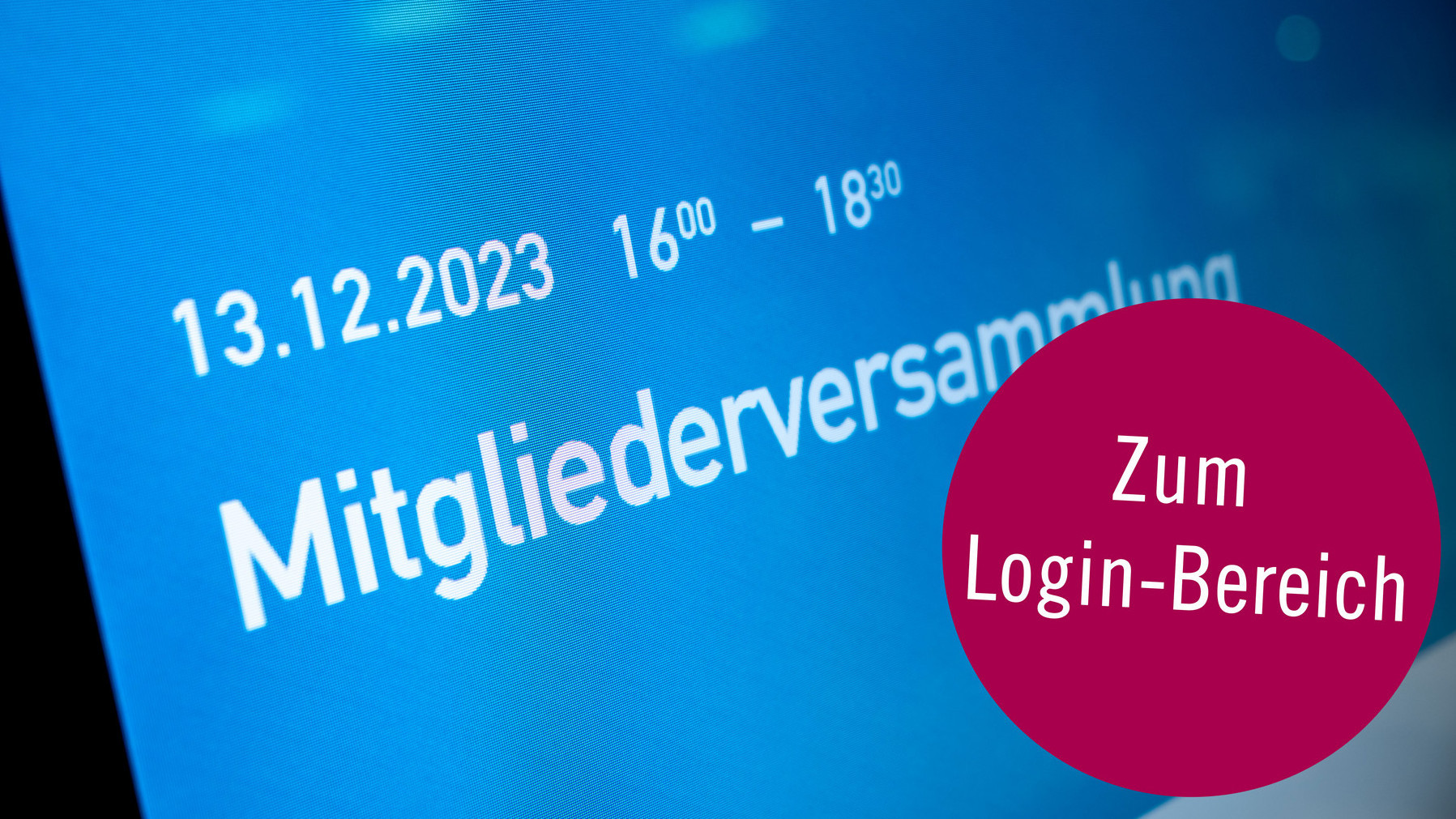Weiter zum Mitgliederportal