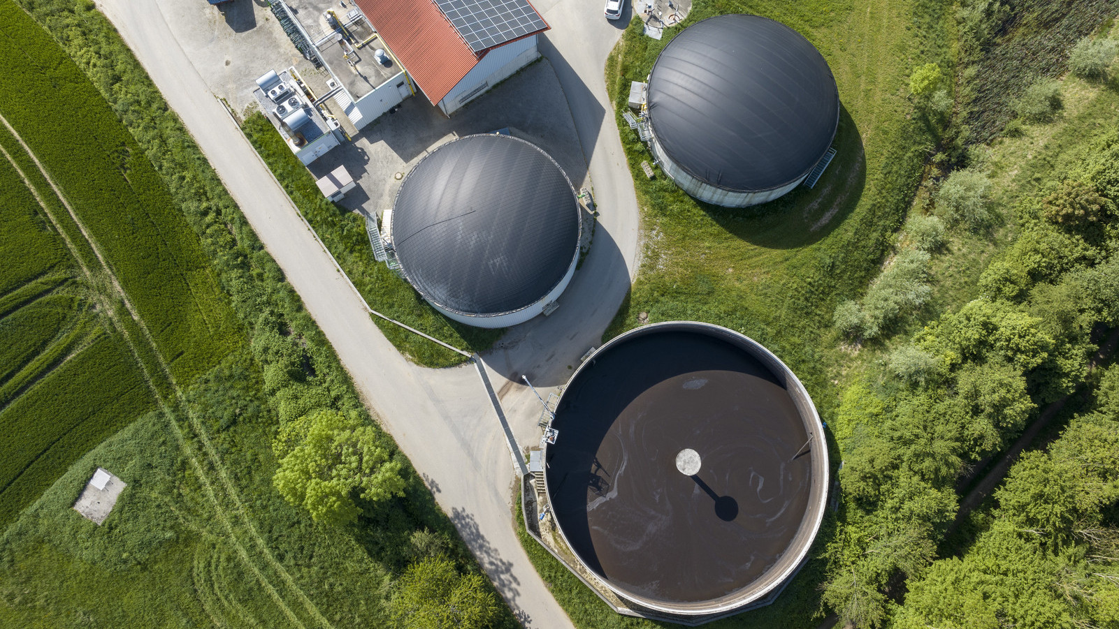 Foto Biogasanlage von oben