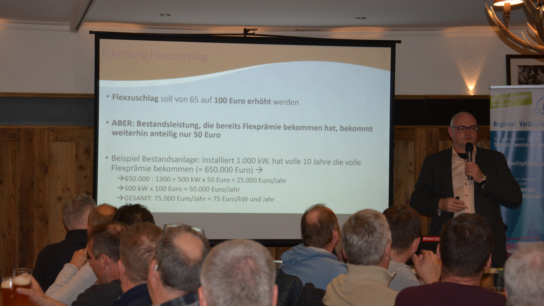 Foto Präsentation vor Publikum
