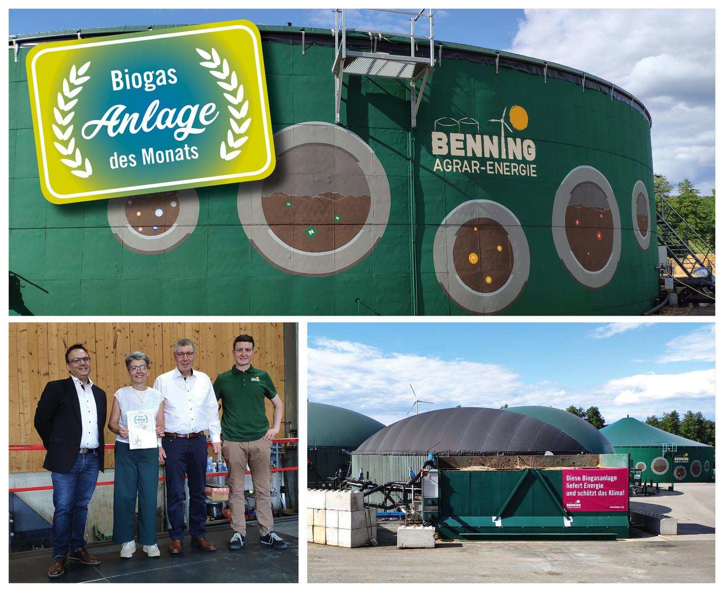 Benning Agrar-Energie - Anlage des Monats August 2022