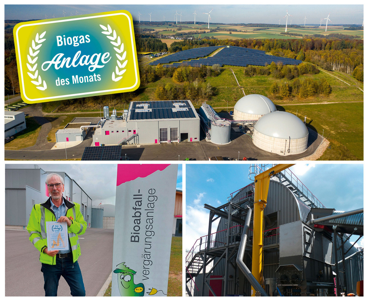 Biomassevergärungsanlage Kirchberg (BMVrhe) - Anlage des Monats November 2022