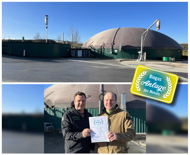Bio-Gas-Energie - Anlage des Monats Januar 2024
